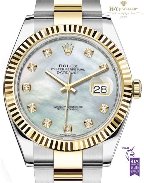 rolex datejust 41 mother of pearl diamond dial|rolex 31mm datejust diamond bezel.